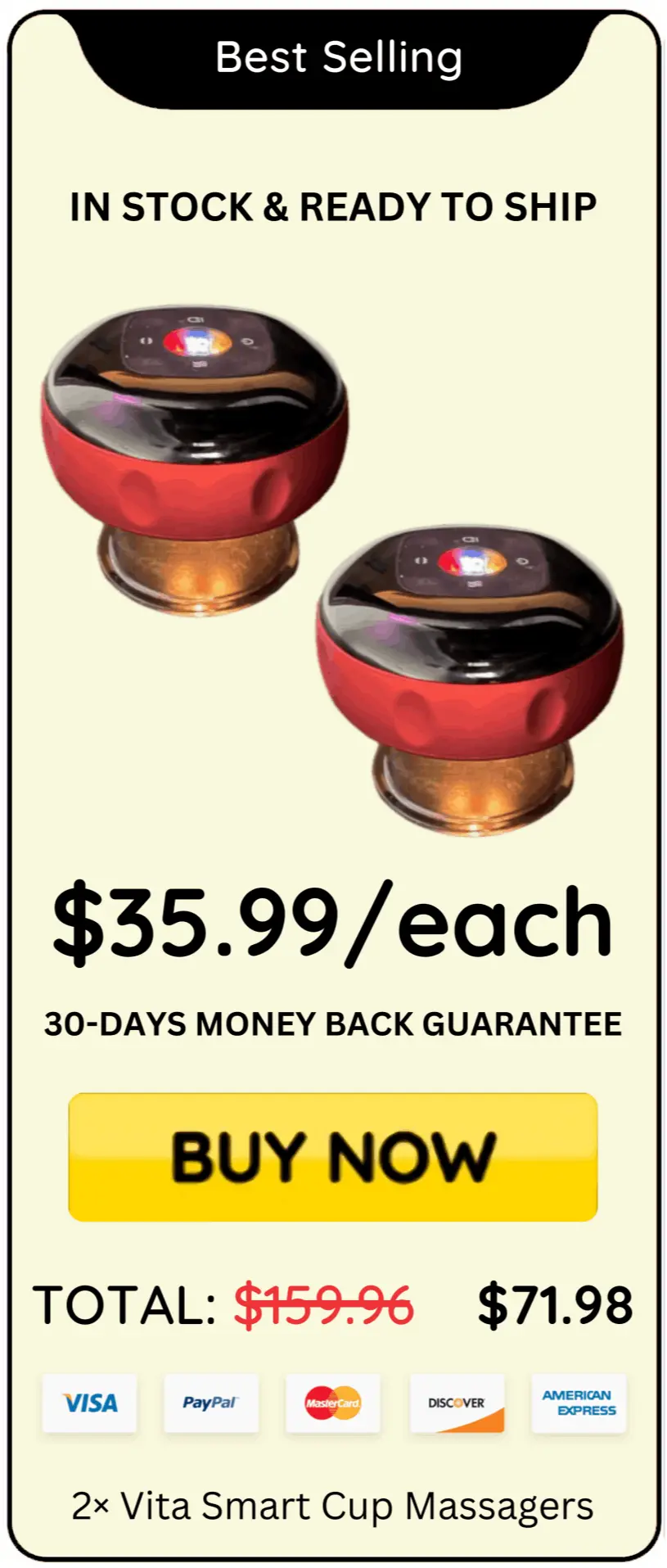Vita Smart Cup Massager offer price 